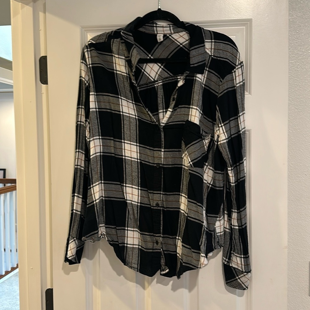 Plaid flannel shirt